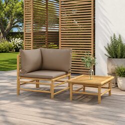 2 Piece Garden Lounge Set for Outdoor Comfort