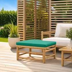 Versatile Bamboo Footstool for Your Patio or Garden