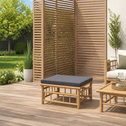 Practical Bamboo Footstool for Your Outdoor Living Area