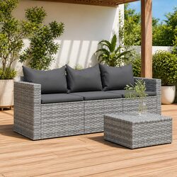 Practical 3-Seater Sofa for Any Outdoor Setting
