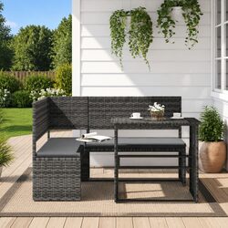 L-Shaped Sofa Set: Perfect Addition to Your Outdoor Oasis