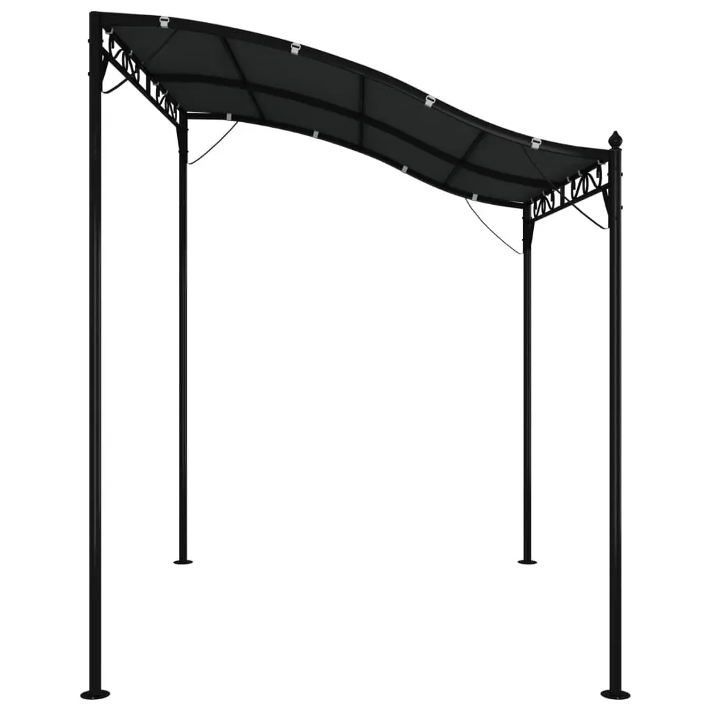 Canopy Steel Frame 2x2.3m Anthracite Outdoor Garden Gazebo Tent Waterproof