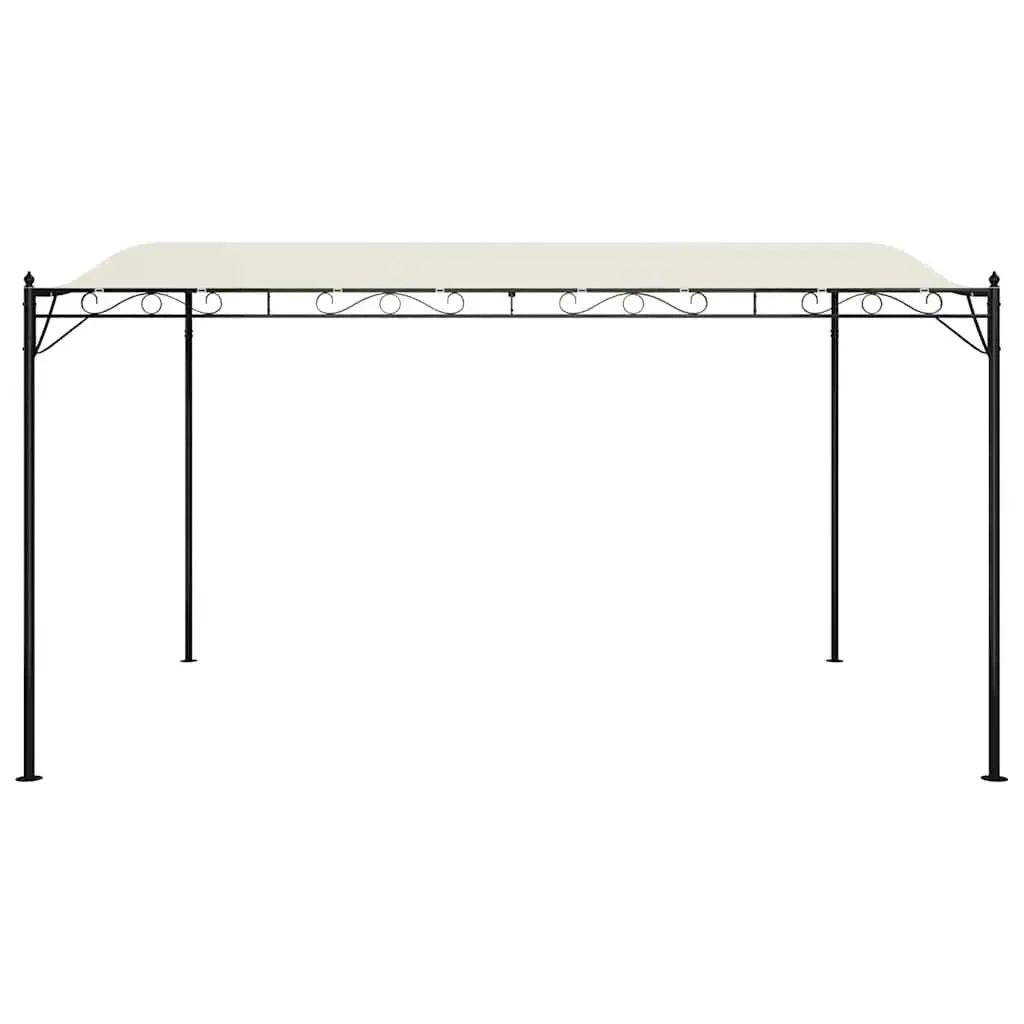 Garden Canopy Polyester 4x3m Cream Outdoor Gazebo Tent Patio Shelter