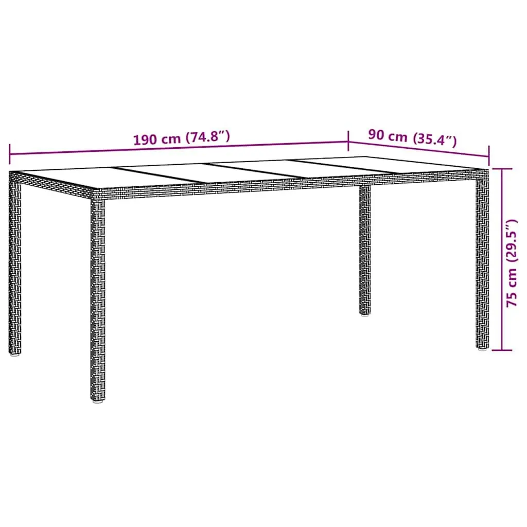 Garden Dining Table for Patios and Terraces