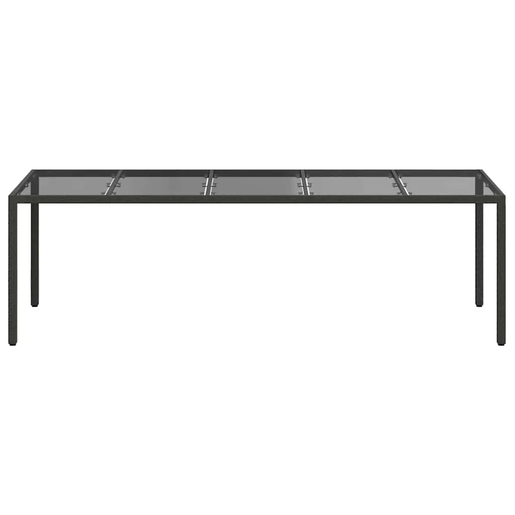 Black Garden Table for Outdoor Dining