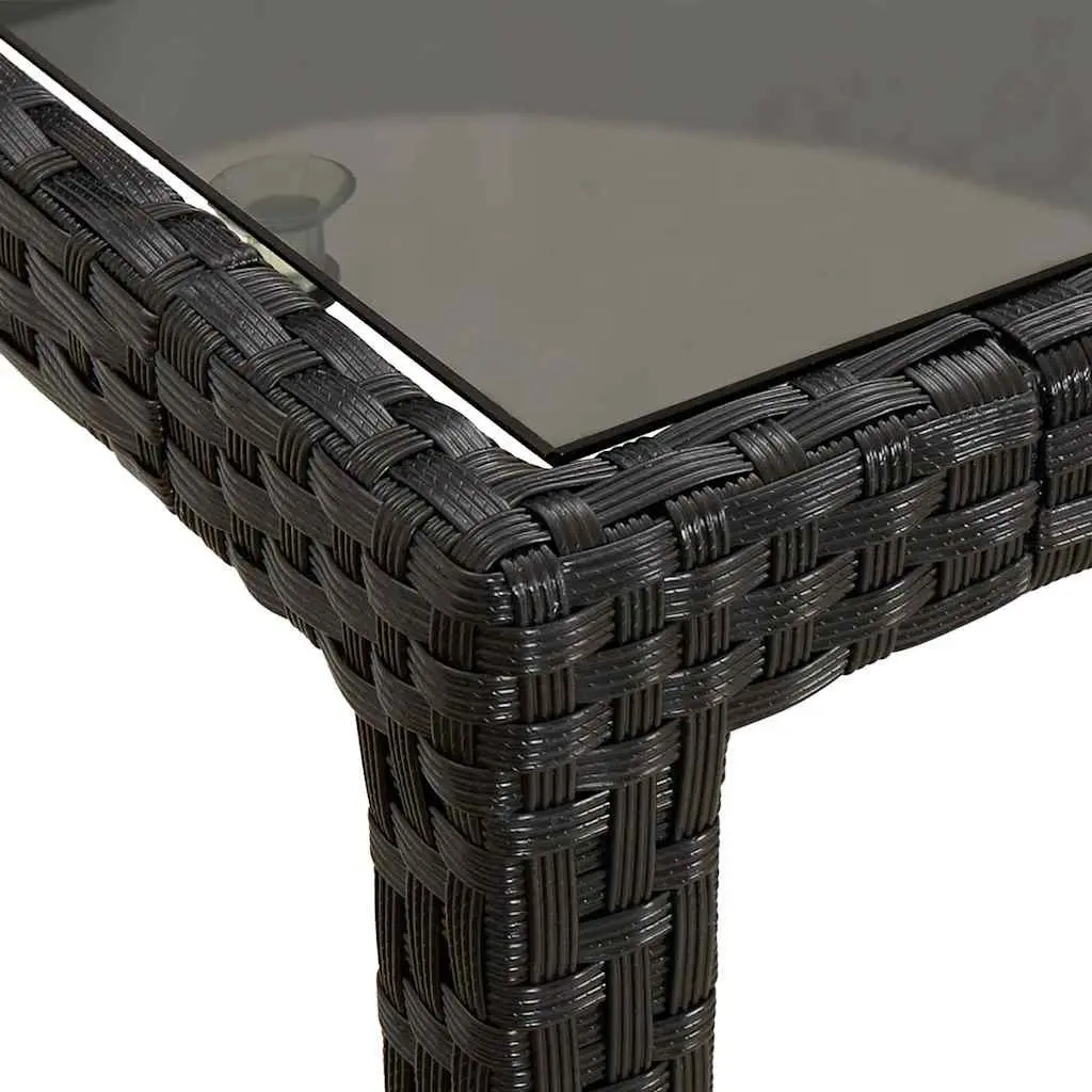 Black Garden Table for Outdoor Dining