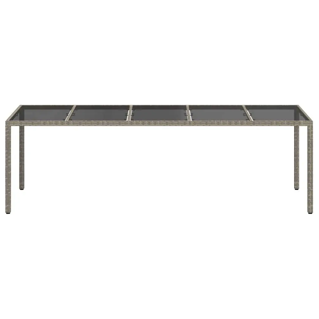 Grey Dining Table for Outdoor Spaces 250x100x75cm