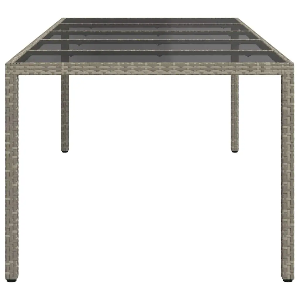Grey Dining Table for Outdoor Spaces 250x100x75cm