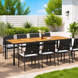 Versatile Black Garden Table Perfect for Outdoor Gatherings