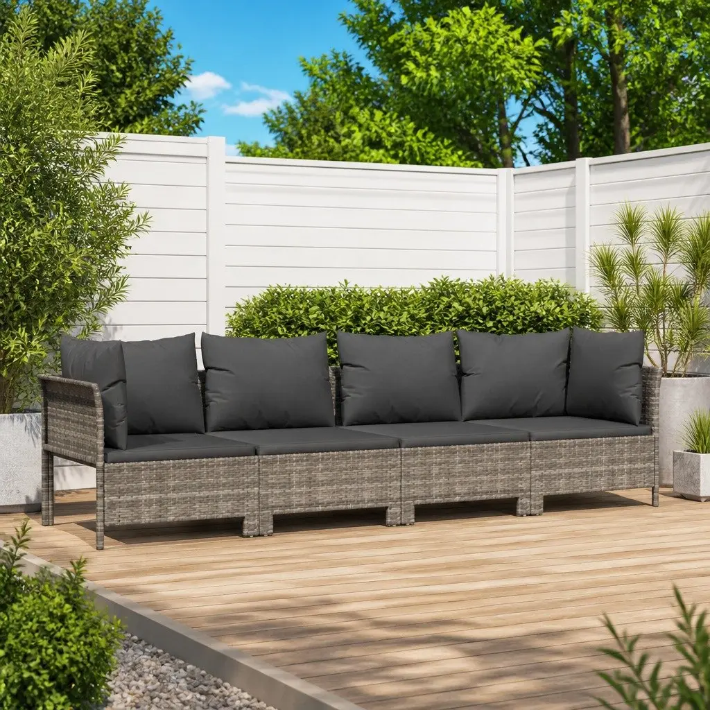 4 Piece Grey Lounge Set for Gardens