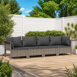 Practical 4 Piece Grey Lounge Set for Gardens