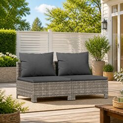 Practical 2-Seater Garden Sofa for Various Outdoor Spaces