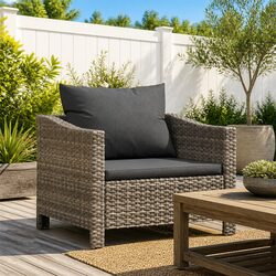 Comfortable Grey Garden Armchair for Your Patio
