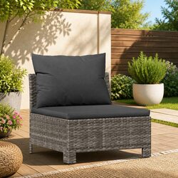 Practical Garden Middle Sofa with Cushion for Your Space