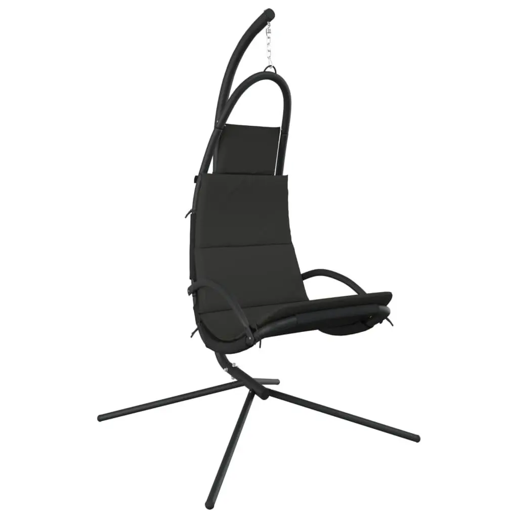 Hanging Swing Chair Oxford Fabric Grey Steel