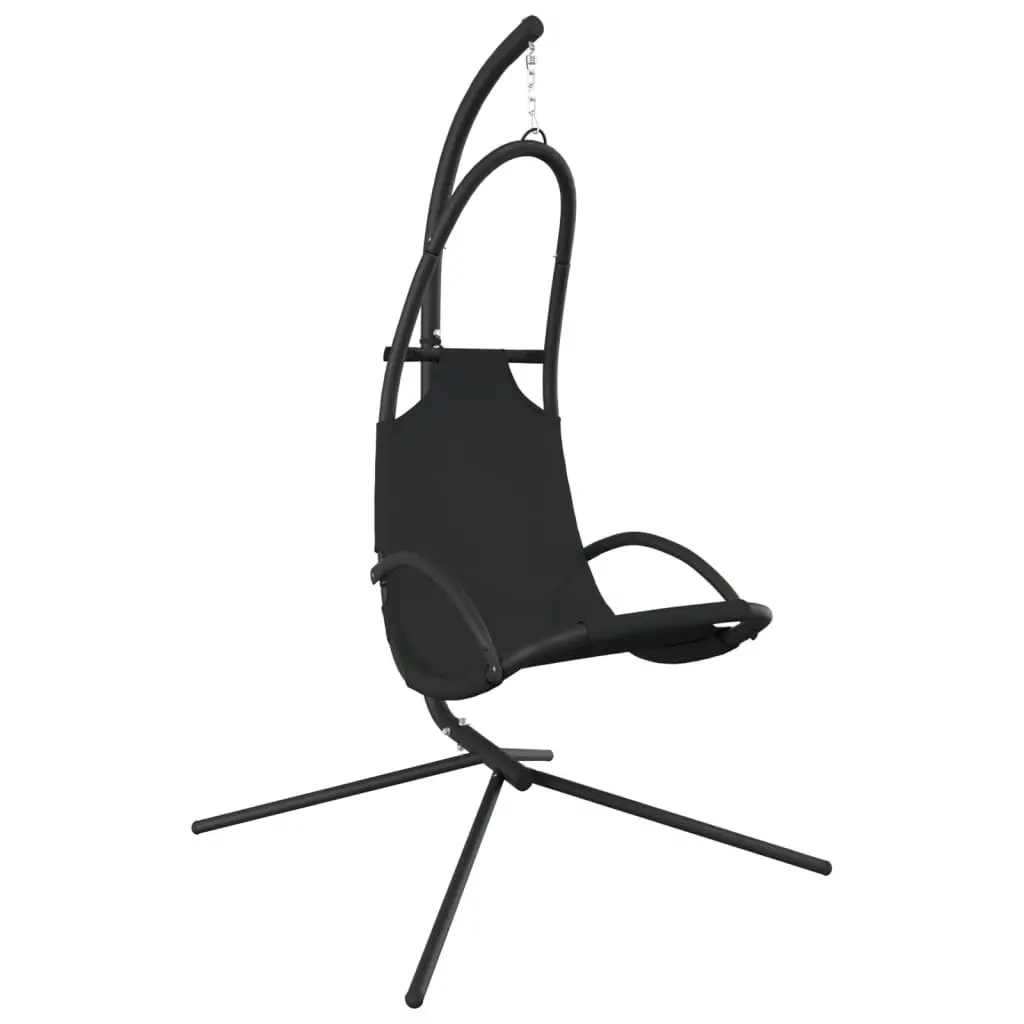Hanging Swing Chair Oxford Fabric Grey Steel