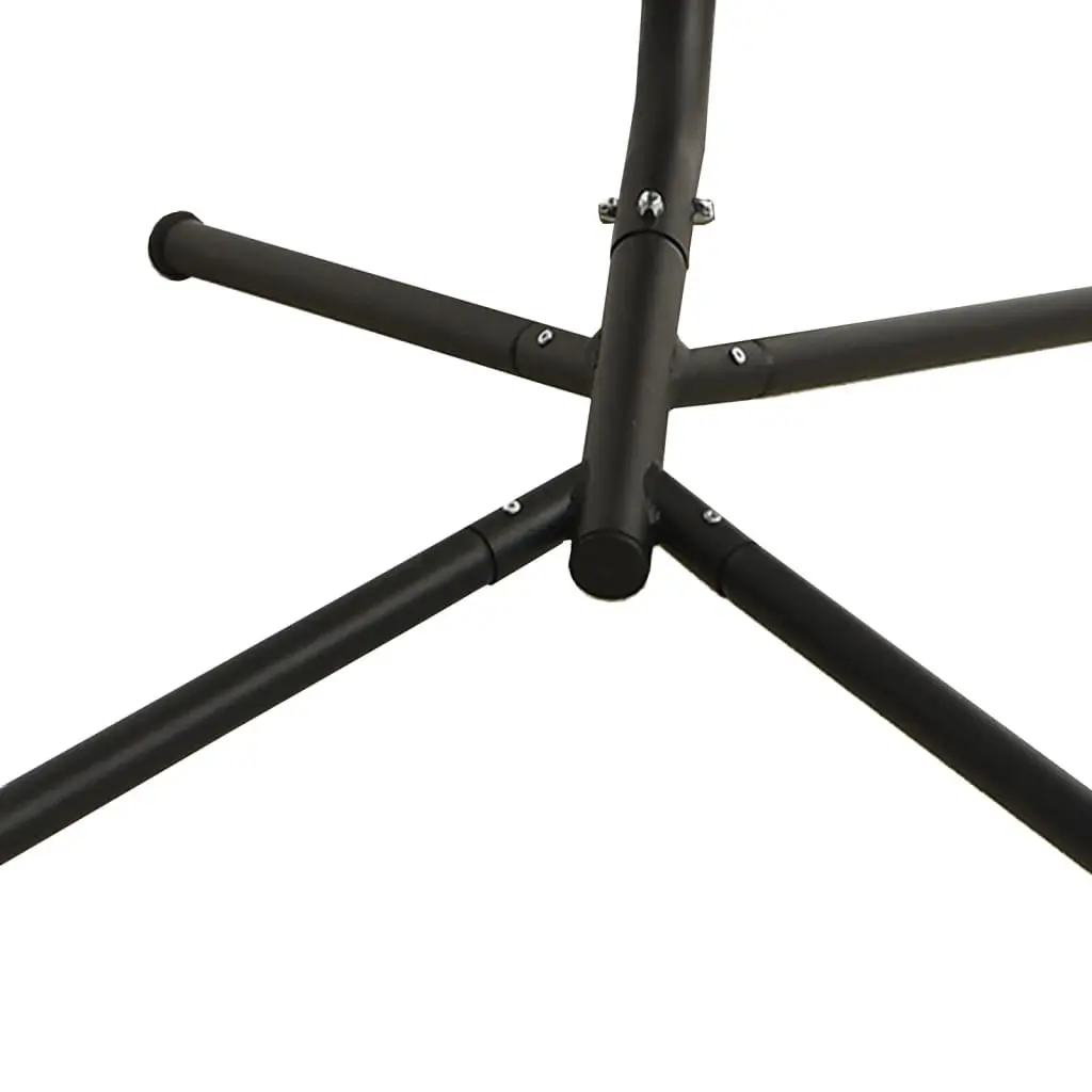 Hanging Swing Chair Oxford Fabric Grey Steel