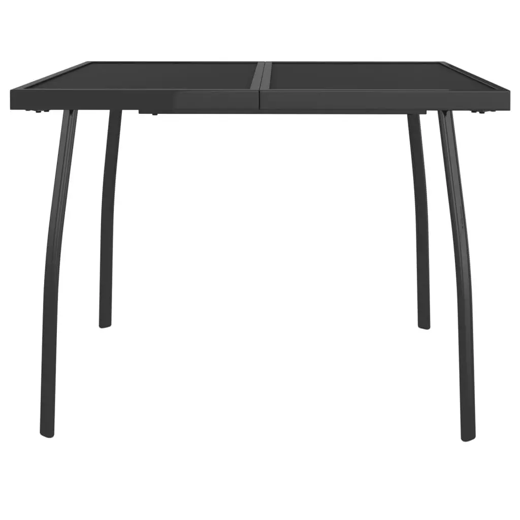 Garden Table Anthracite 100x100x72 cm Outdoor Patio Mesh Steel Frame Dining