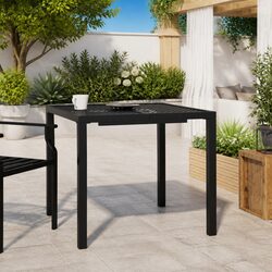 Practical Anthracite Garden Table for Outdoor Use