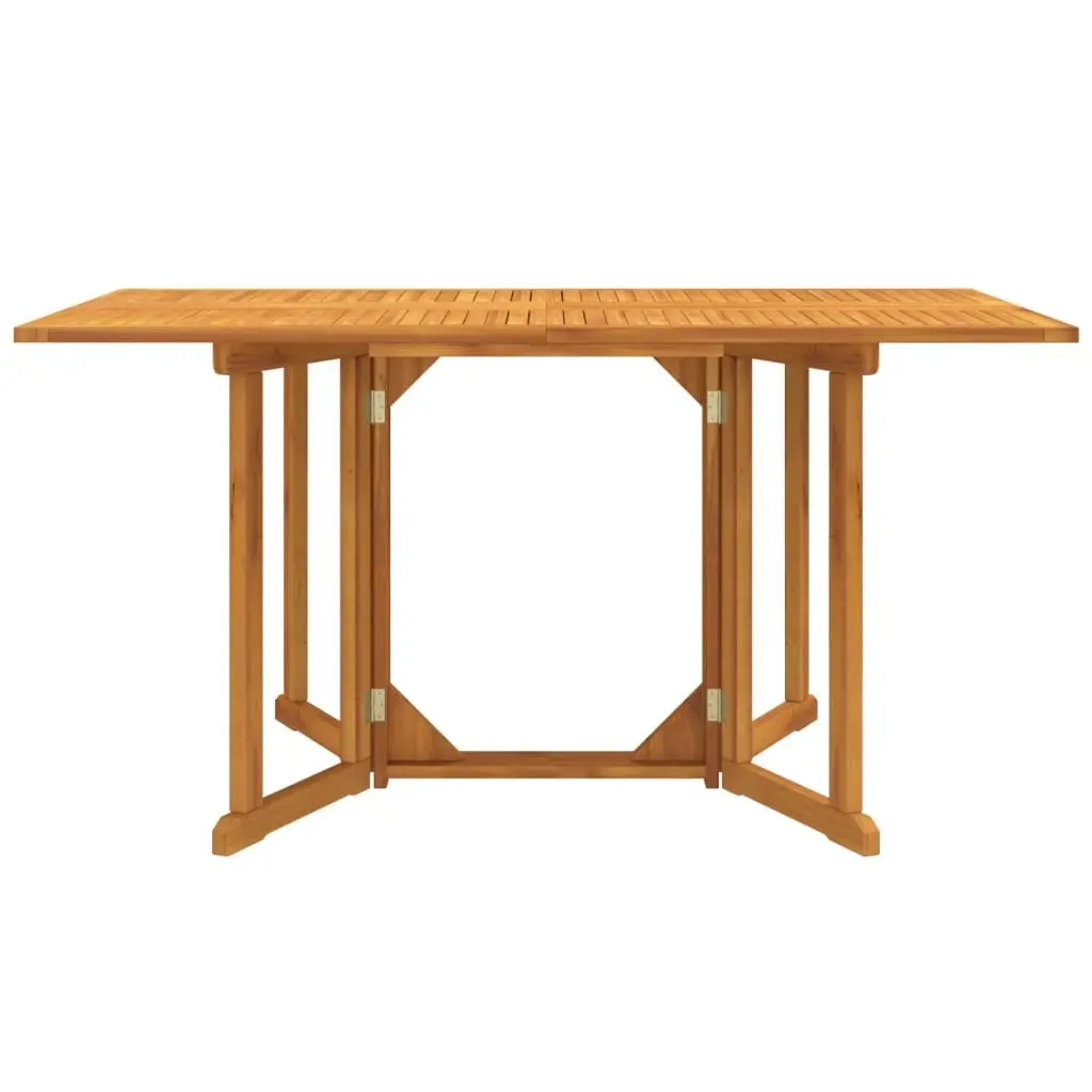 Folding Butterfly Garden Table Solid Teak Wood 150 x 90 x 75 cm Brown