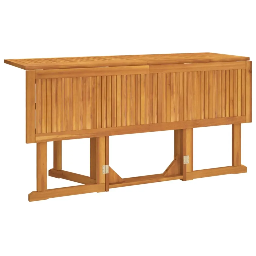 Folding Butterfly Garden Table Solid Teak Wood 150 x 90 x 75 cm Brown