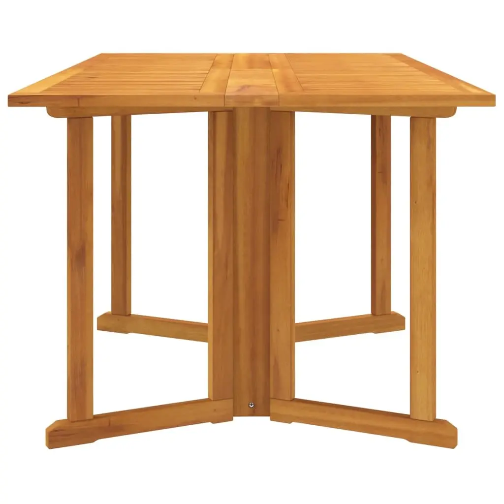 Folding Butterfly Garden Table Solid Teak Wood 150 x 90 x 75 cm Brown