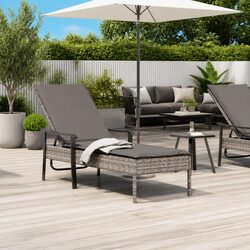 Versatile Grey Sun Lounger for Your Outdoor Space