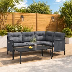 Practical 2-Piece Anthracite Lounge Set for Outdoors