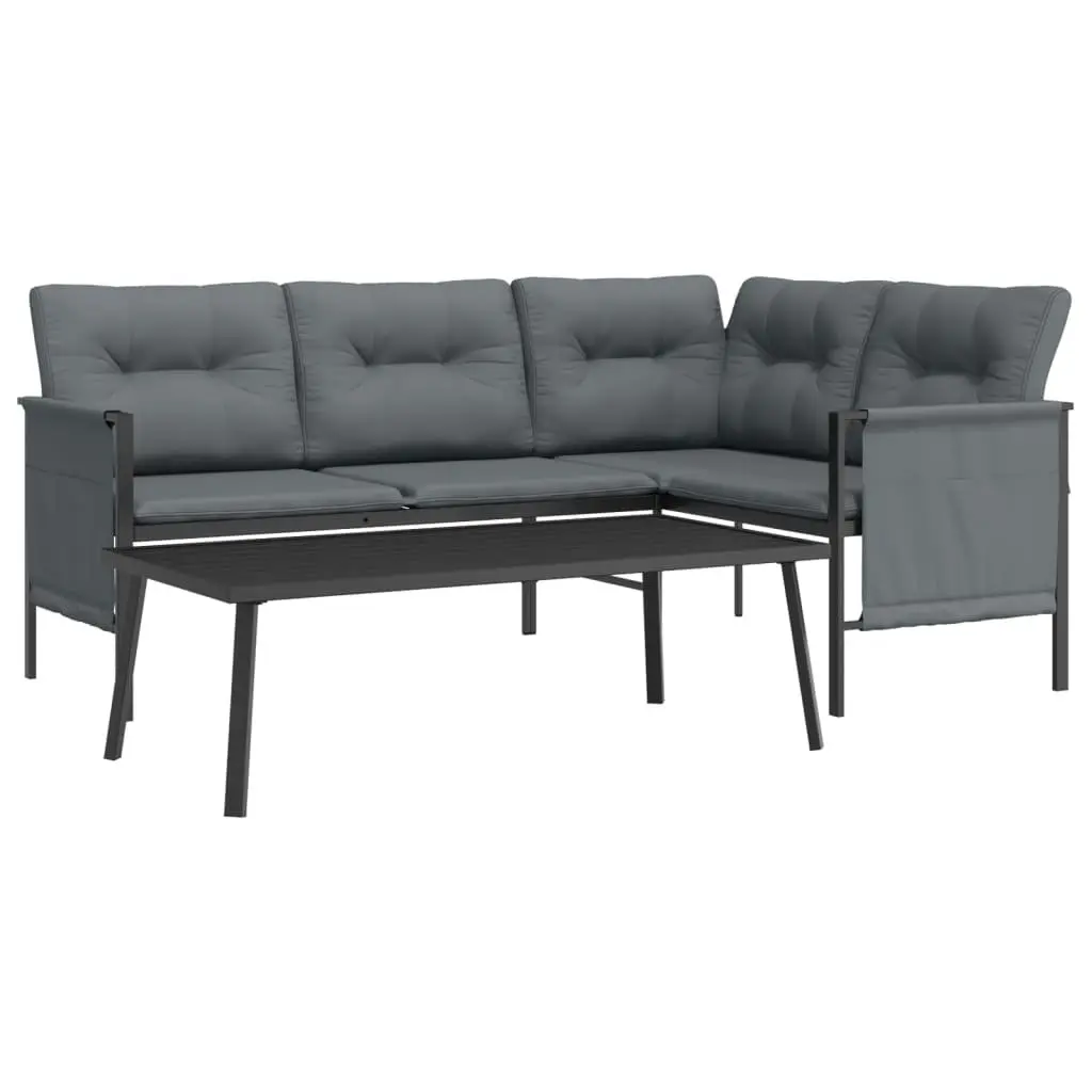 2-Piece Anthracite Lounge Set for Outdoors