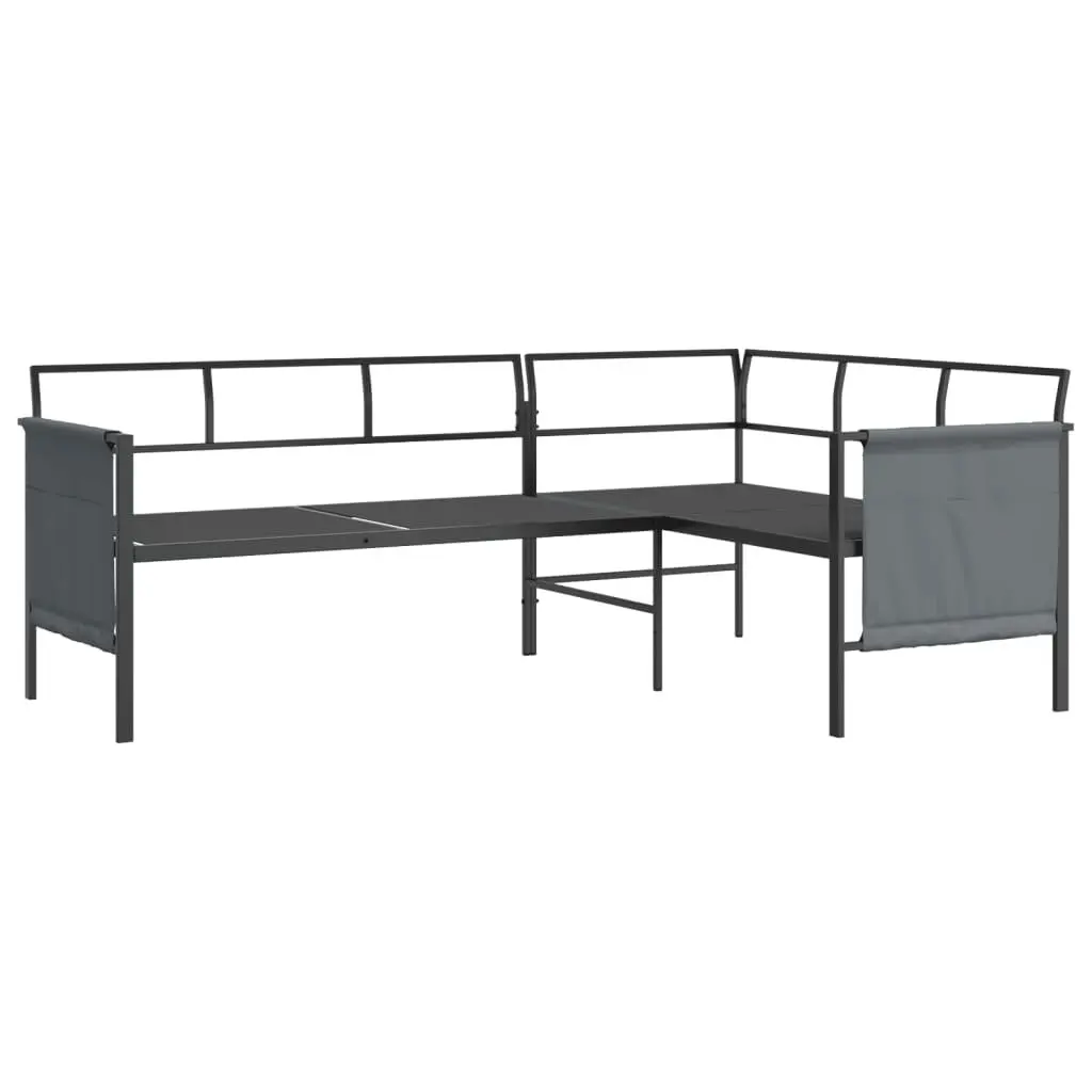 2-Piece Anthracite Lounge Set for Outdoors