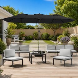 Practical Double-Head Parasol for Your Garden