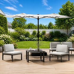 Ideal Double-Head Parasol for Patios and Gardens