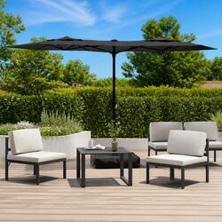 Practical Double-Head Garden Parasol for Everyday Use