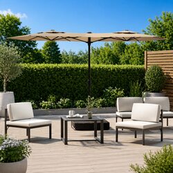 Practical Double-Head Garden Parasol for Your Outdoor Areas
