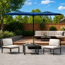 Practical Double-Head Garden Parasol for Your Outdoor Needs