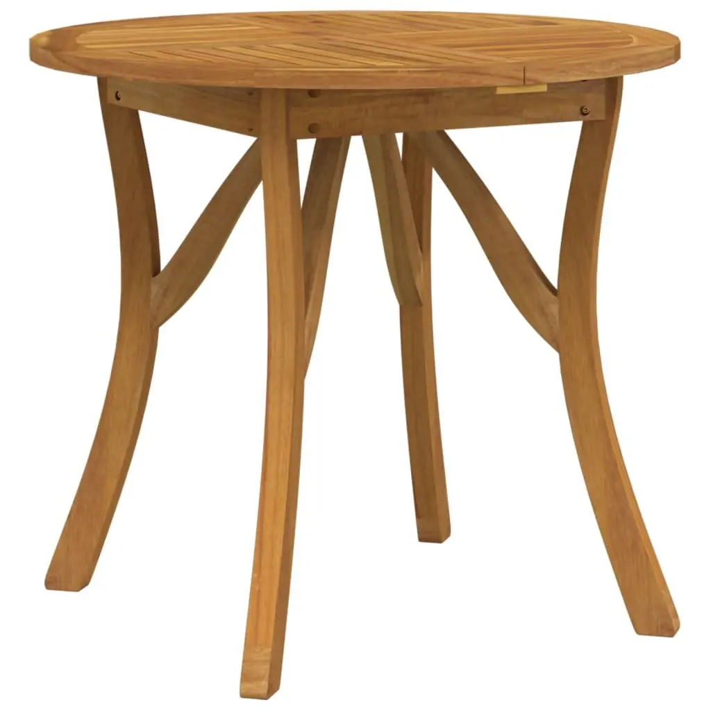 Round 85 cm Garden Table Made of Solid Wood