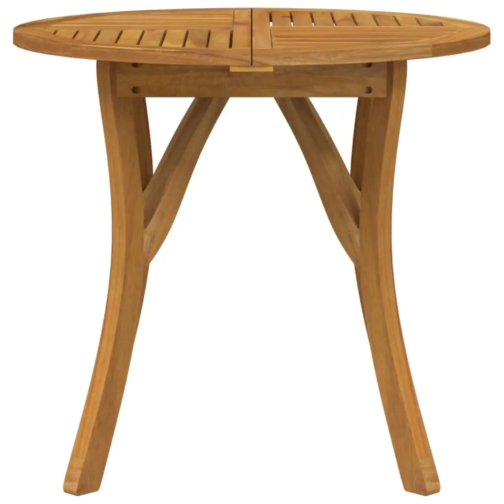 Round 85 cm Garden Table Made of Solid Wood