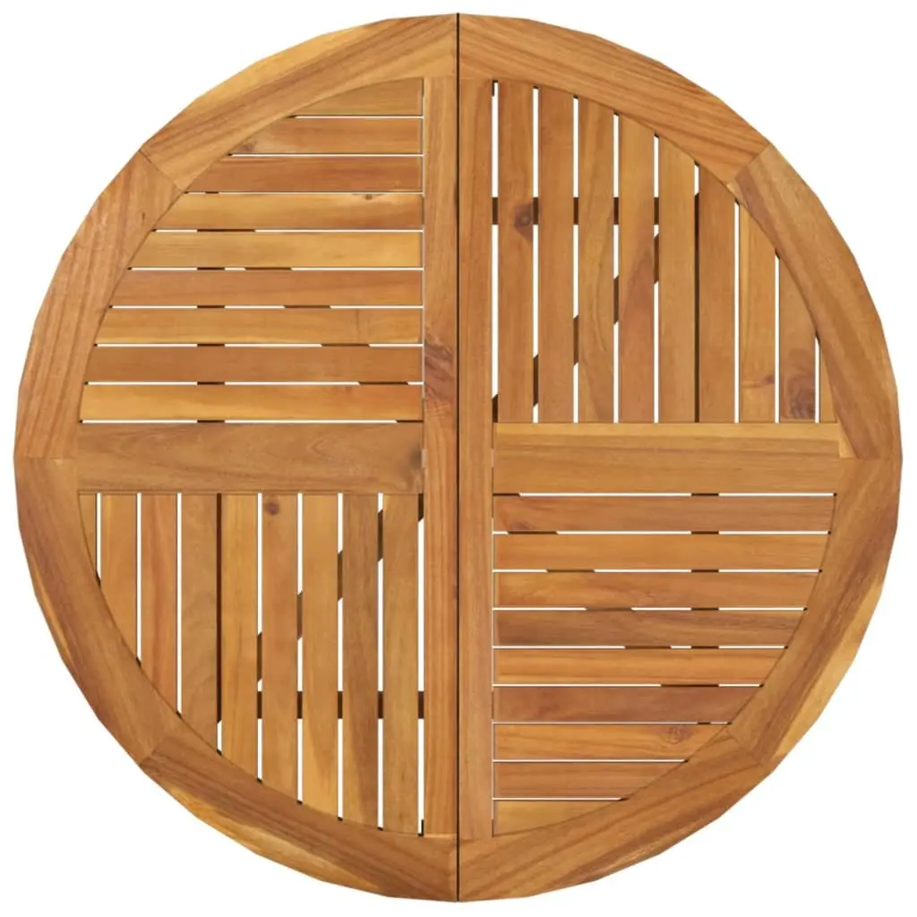 Round 85 cm Garden Table Made of Solid Wood