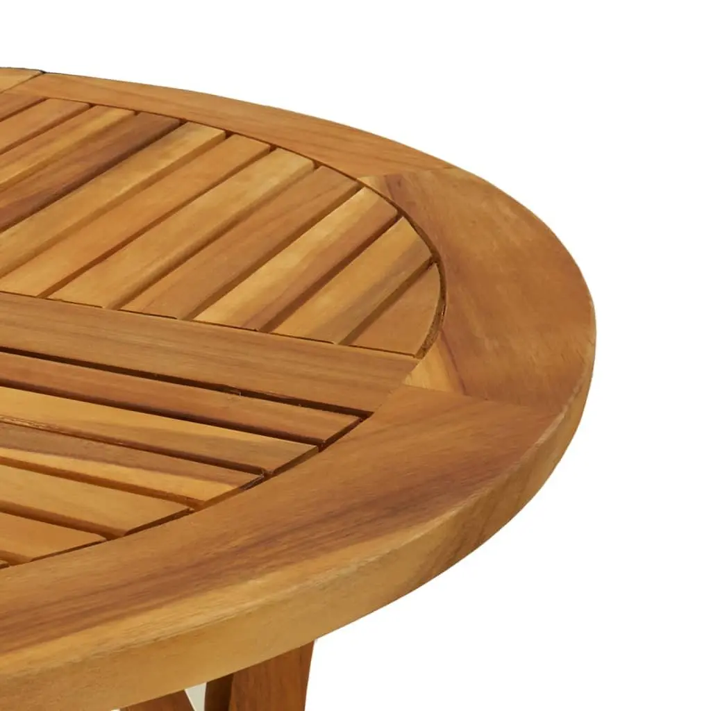 Round 85 cm Garden Table Made of Solid Wood
