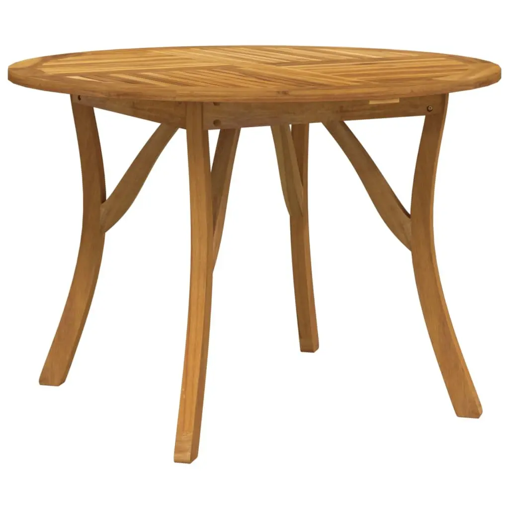 Solid Acacia Outdoor Dining Table Ø 110 cm