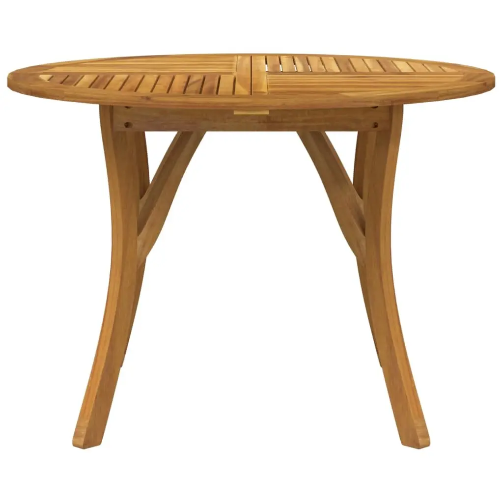 Solid Acacia Outdoor Dining Table Ø 110 cm