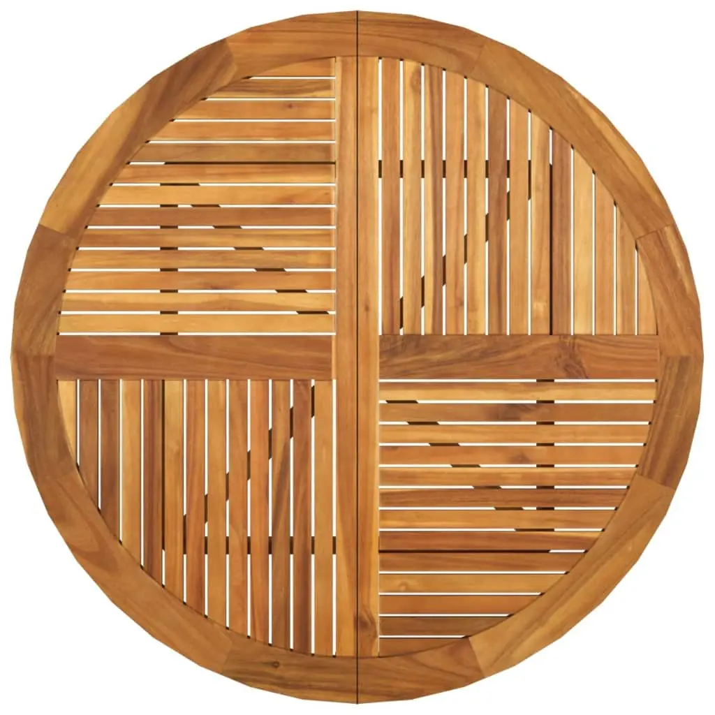 Solid Acacia Outdoor Dining Table Ø 110 cm