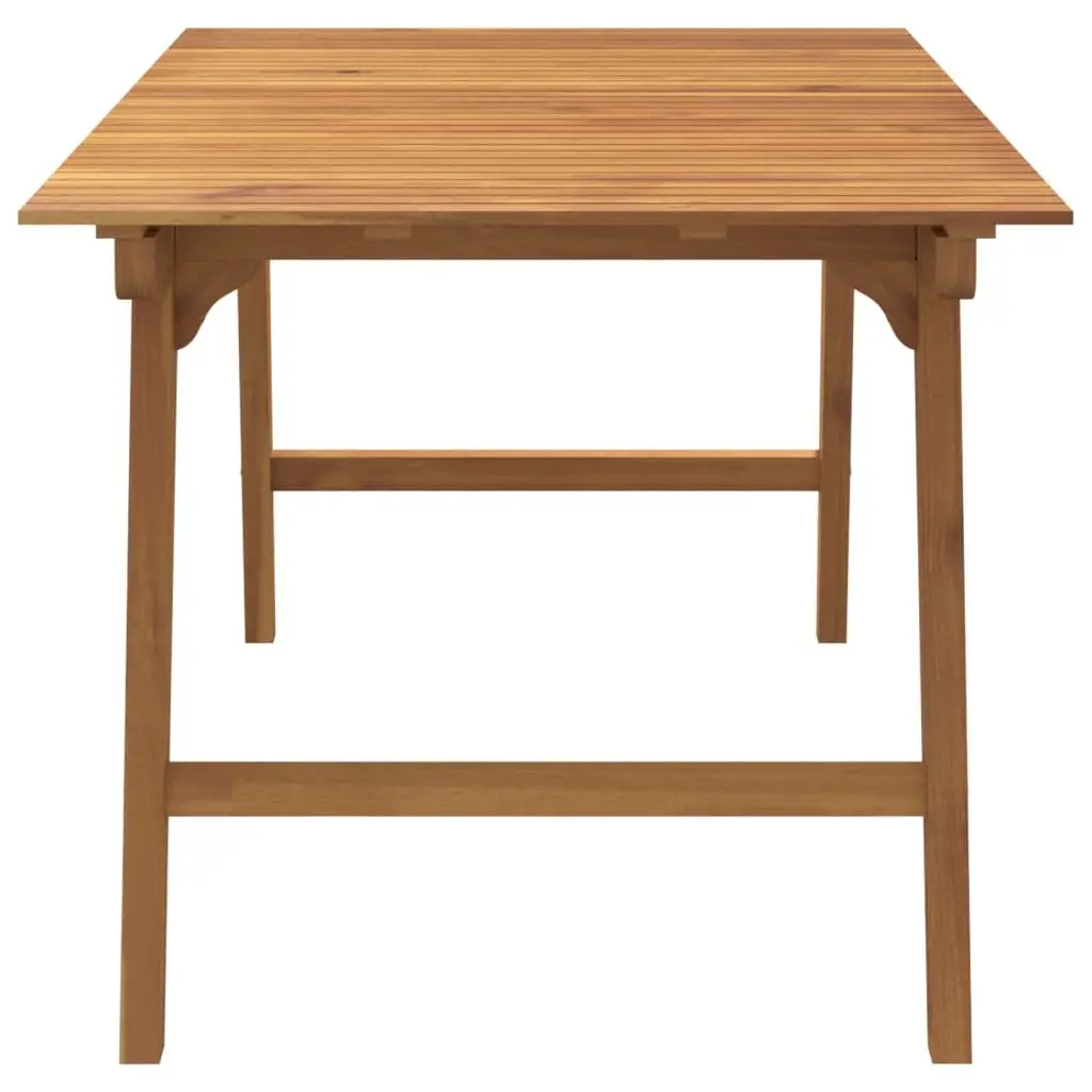 Solid Wood Garden Dining Table 150x90x75cm Acacia Outdoor Patio Furniture