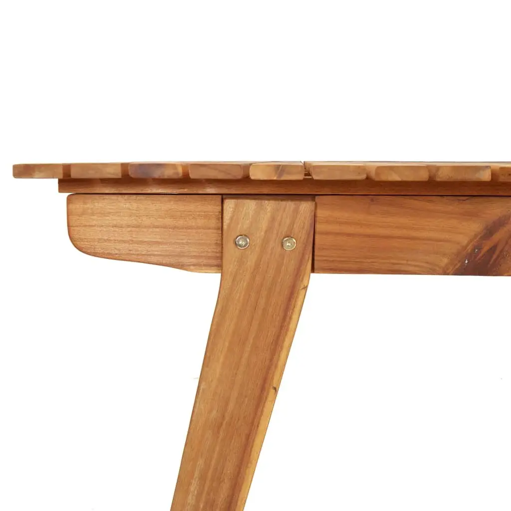Solid Wood Garden Dining Table 150x90x75cm Acacia Outdoor Patio Furniture