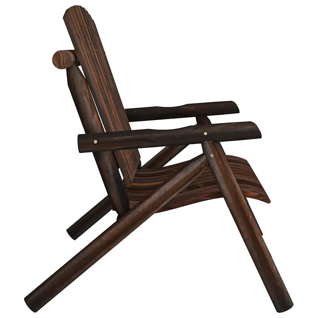 2-Seater Garden Bench Outdoor Wooden Seat Brown Furniture Patio Backyard