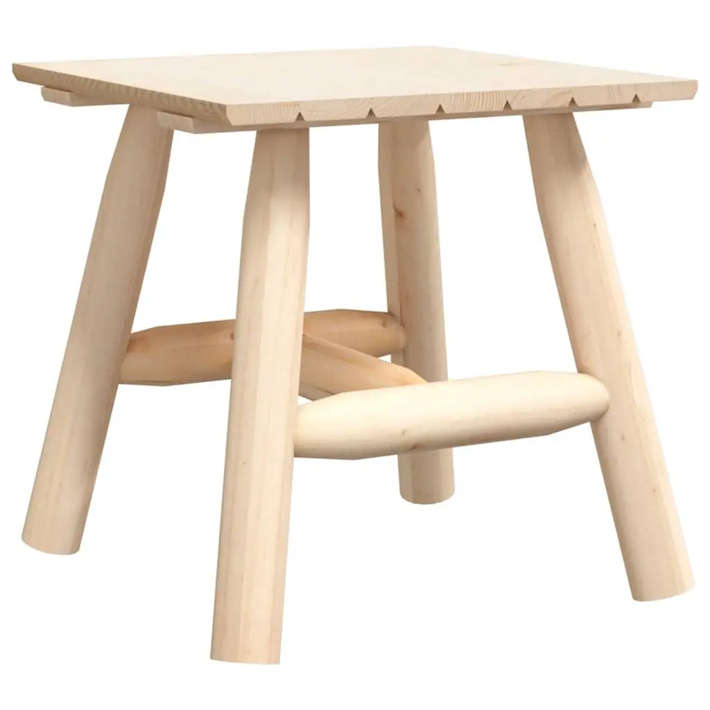 Side Table Solid Wood Spruce 49x49x50cm Brown Outdoor Garden Furniture