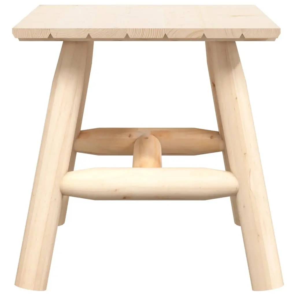 Side Table Solid Wood Spruce 49x49x50cm Brown Outdoor Garden Furniture