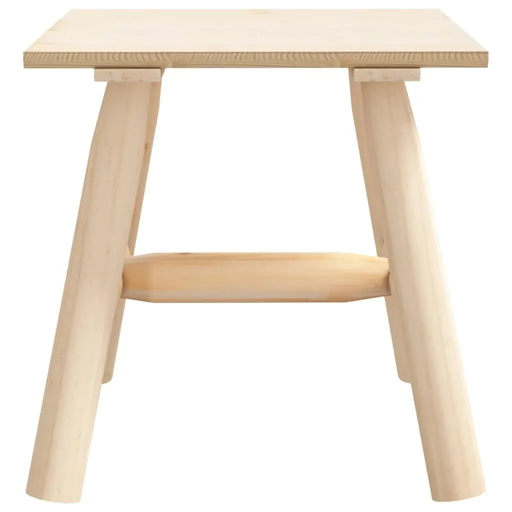 Side Table Solid Wood Spruce 49x49x50cm Brown Outdoor Garden Furniture