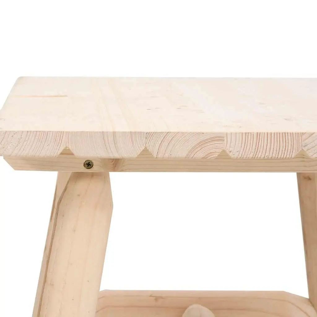 Side Table Solid Wood Spruce 49x49x50cm Brown Outdoor Garden Furniture