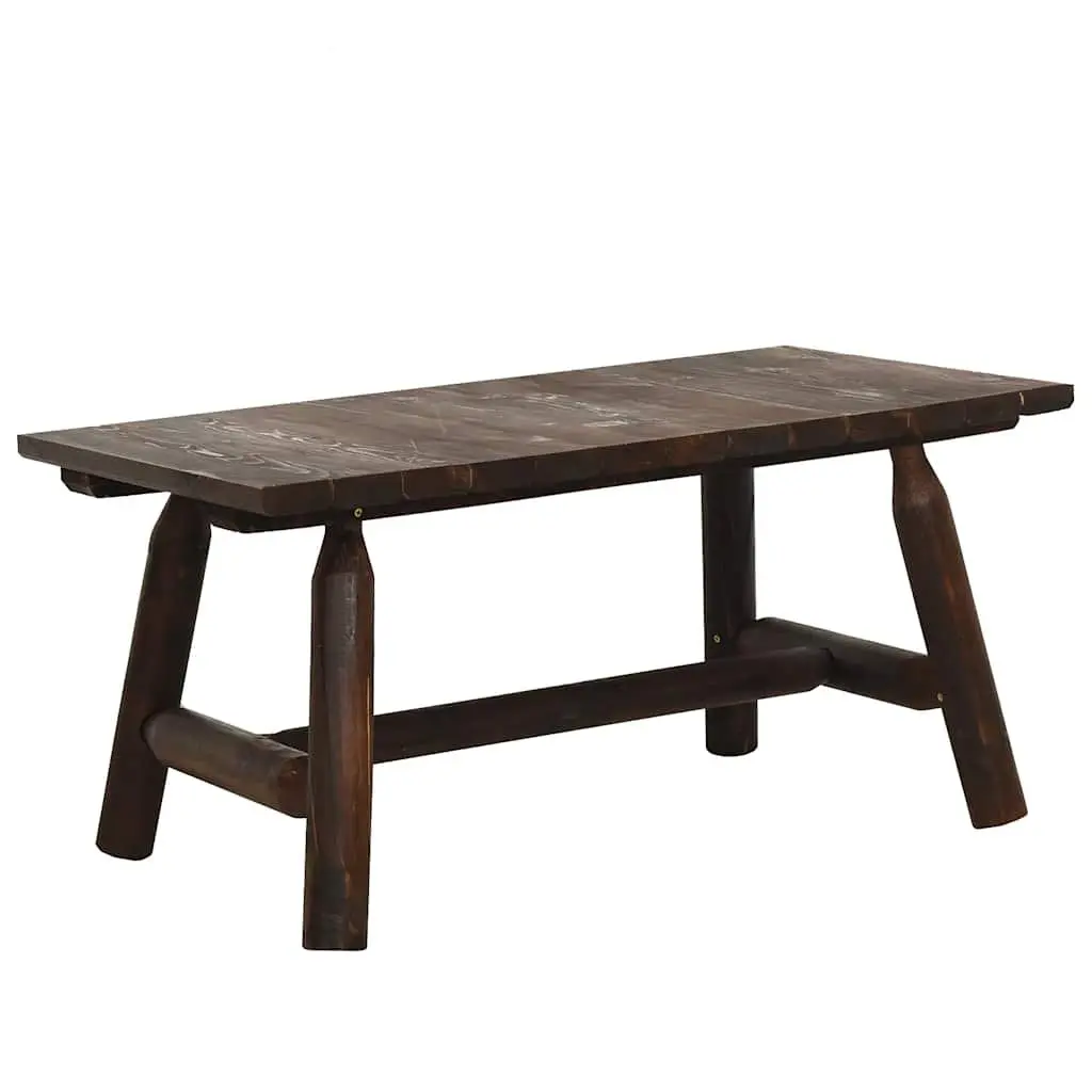 Outdoor Furniture Coffee Table Brown Sturdy Solid Spruce Wood 90x50x41cm